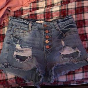 Charlotte russe refuge jean shorts size 4
